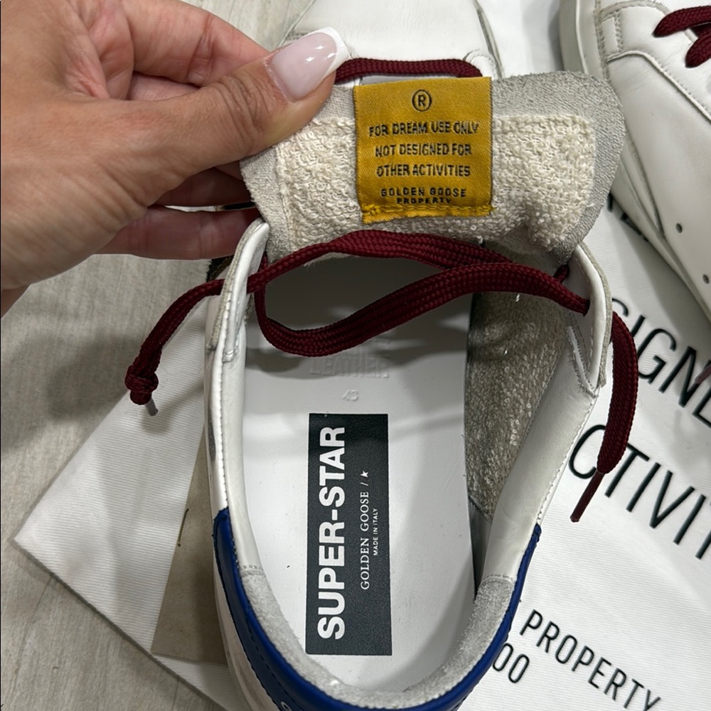 Golden Goose White Sneakers with Red Laces - Picture 3 of 4